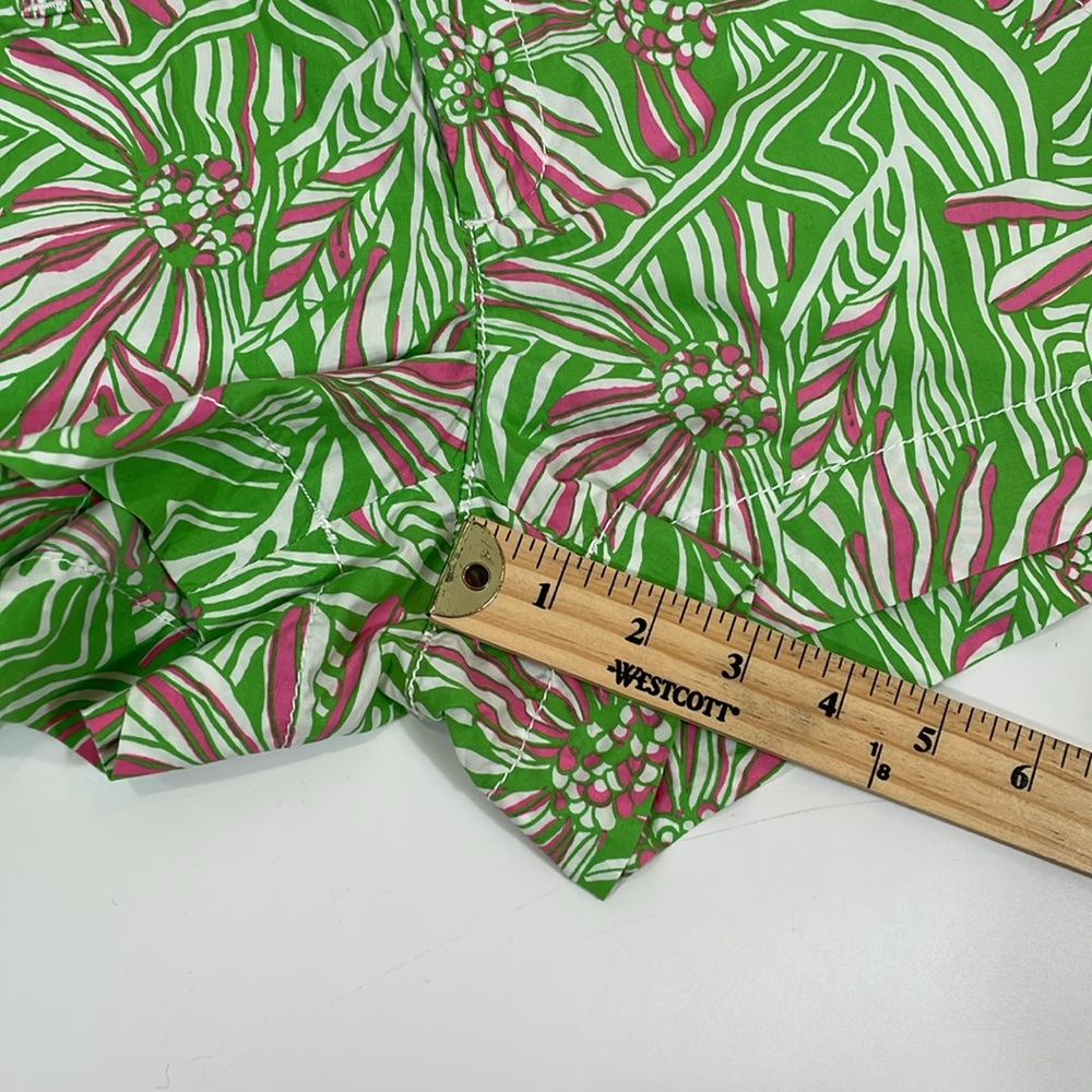 Lilly Pulitzer Daisy Darling Shorts Size 0 Pink And Green Print EUC - Picture 8 of 11